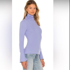 Free People Intimately Lavender Turtleneck Top
